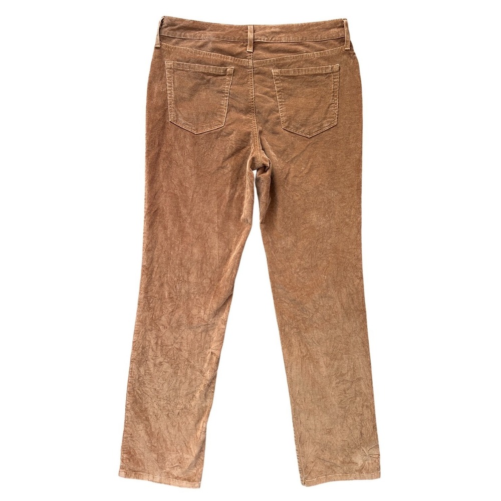 Bandolino Mandie Corduroy Pants Women 8 Brown Excellent Straight Leg Stretch - Picture 2 of 8